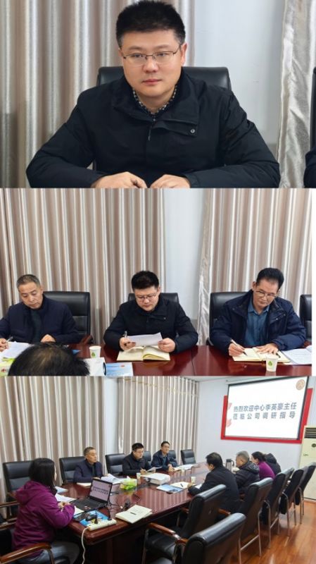 李英豪主任来公司调研指示